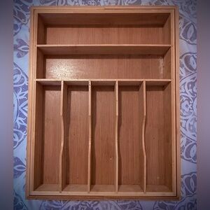 Natural Bamboo Drawer Organizer